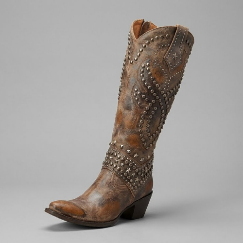 Wessina – Kozaki do kolan w stylu western
