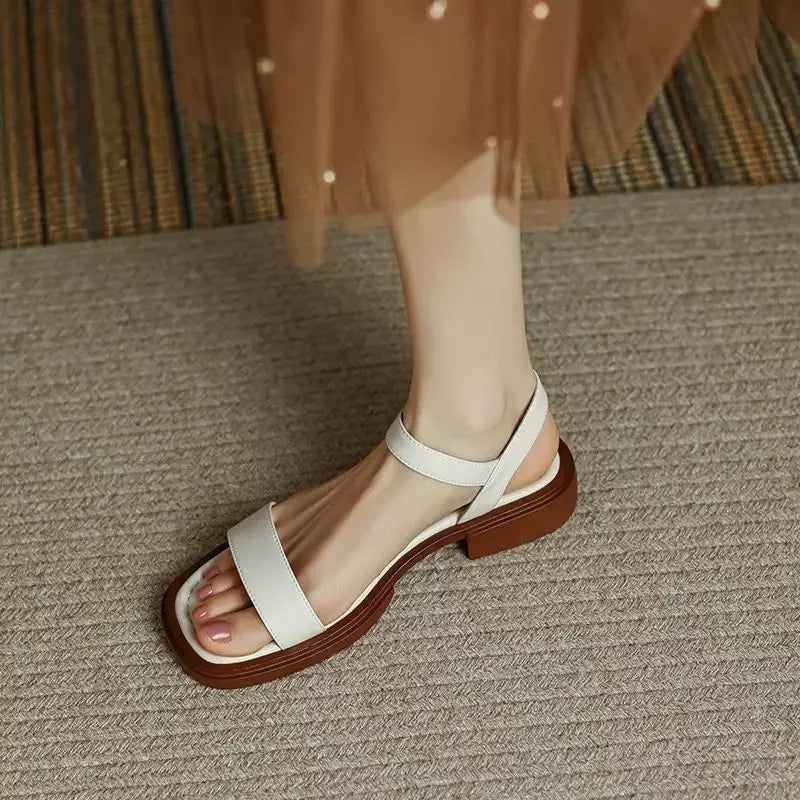 Melaria – Eleganckie sandały ze skórzaną wkładką