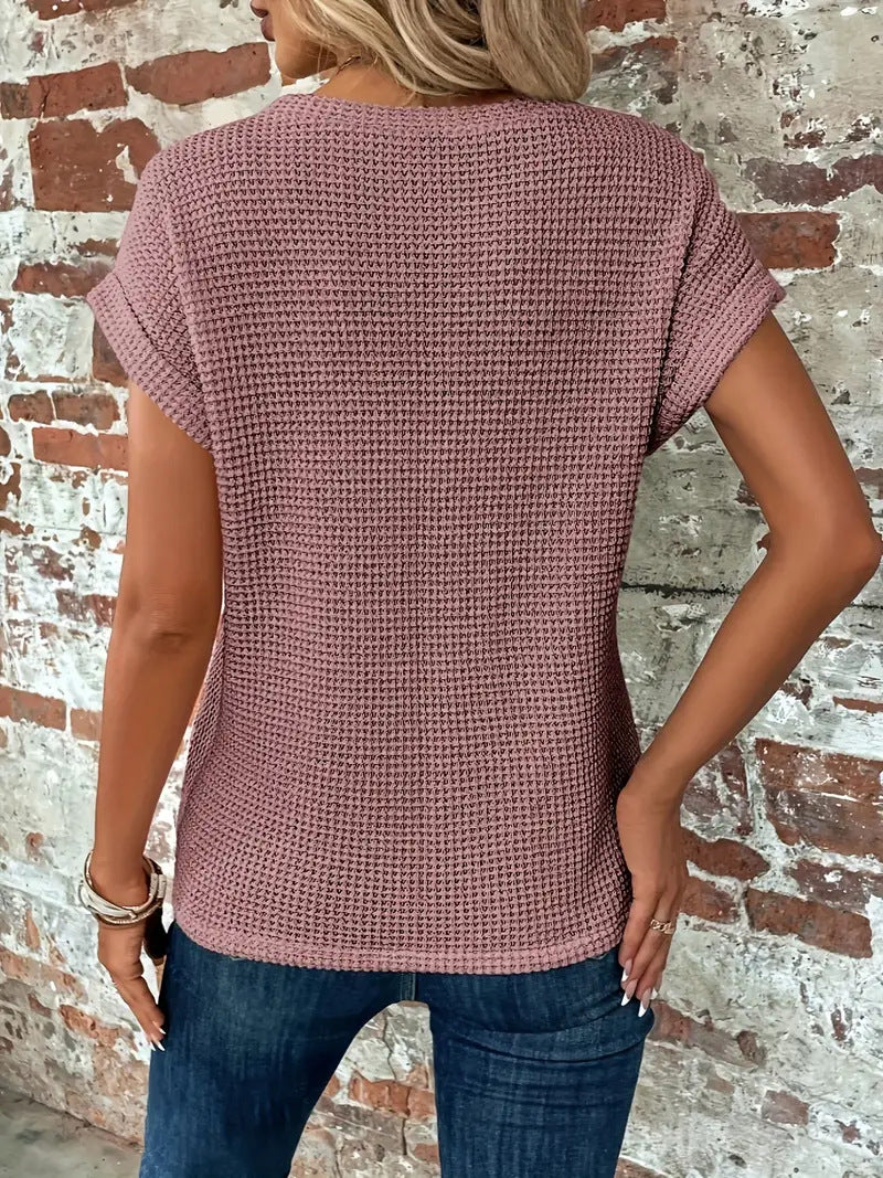 Sophie - T-shirt z okrągłym dekoltem w kształcie serca
