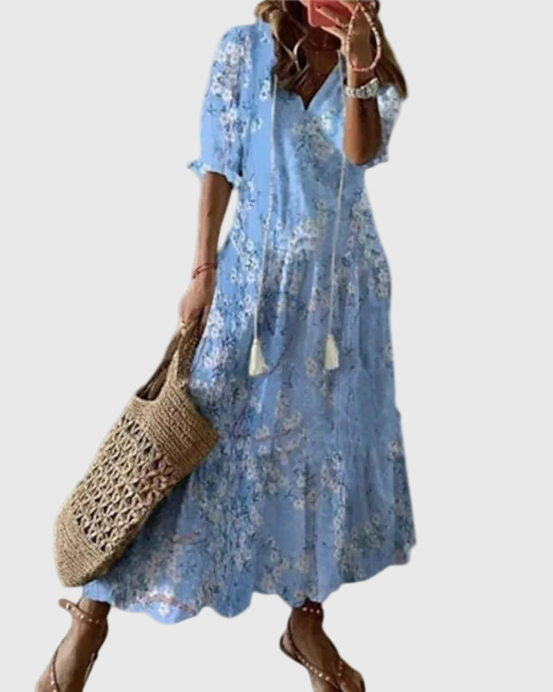 Amalia | Boho Vintage Letnia Maxi Dress
