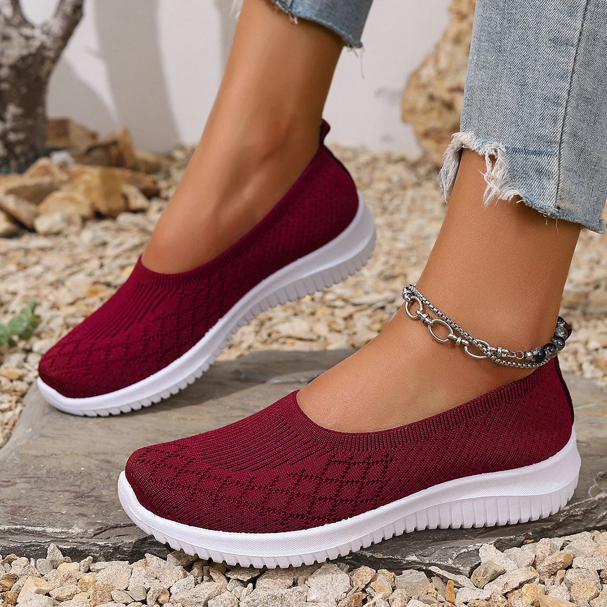 Diane | Halkfri Oddychające Slip-On