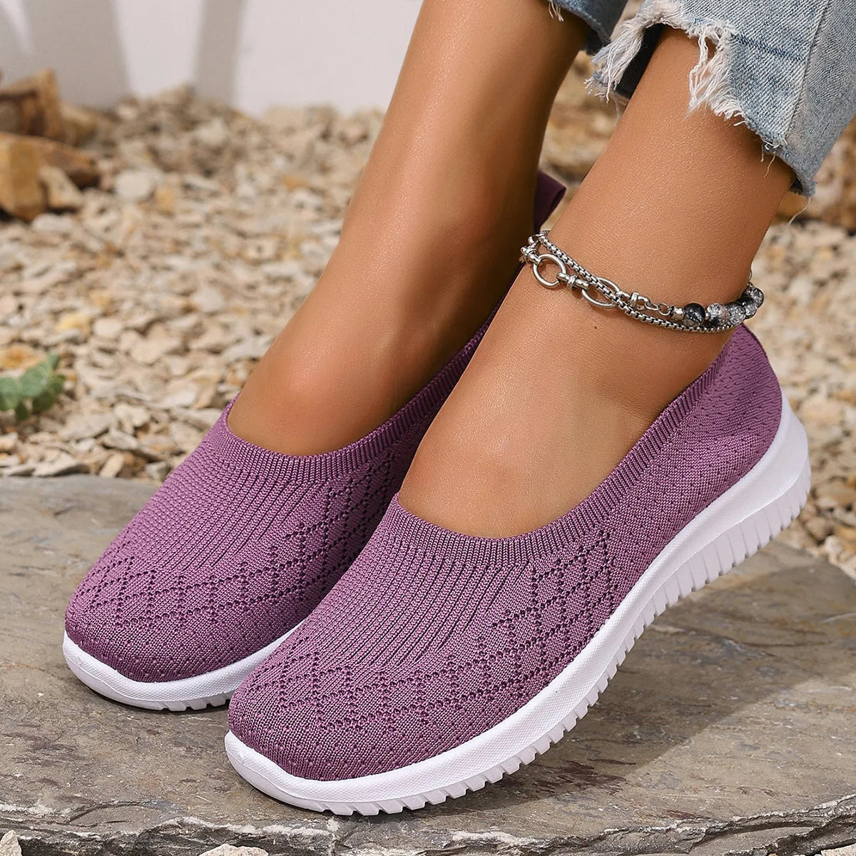 Diane | Halkfri Oddychające Slip-On