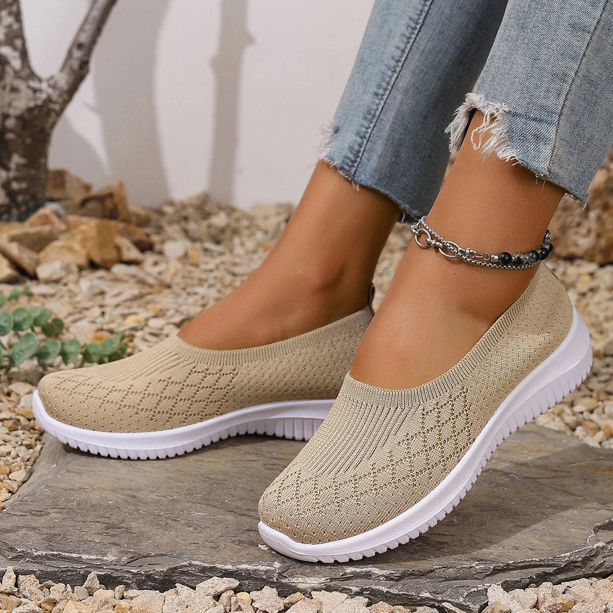 Diane | Halkfri Oddychające Slip-On